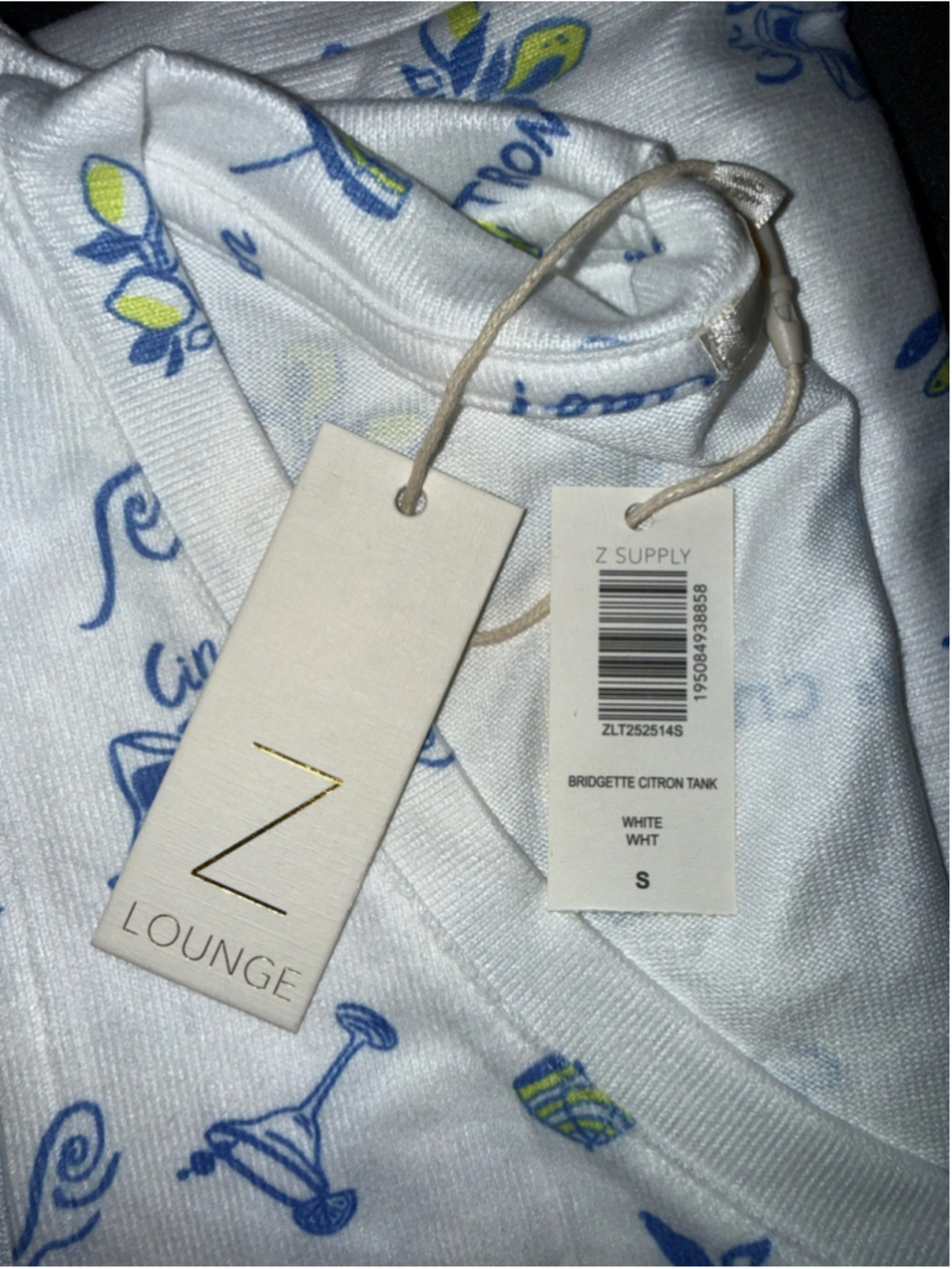 Women's Z Supply Pajama Set Size S Citron - Picture 4 of 4